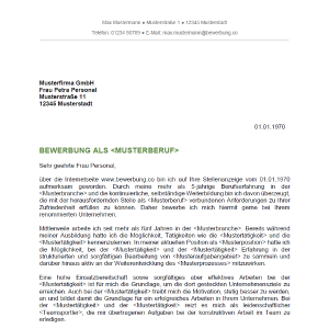 Bewerbungsschreiben 3 Bewerbungsschreiben 3