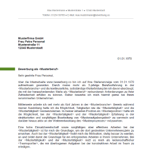 Bewerbungsschreiben 6 Bewerbungsschreiben 6
