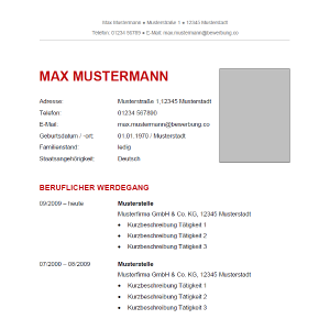 Lebenslauf 4 Lebenslauf 4