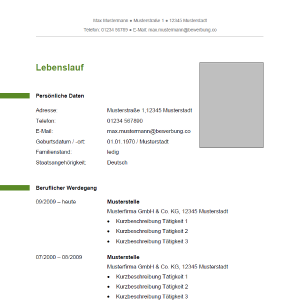 Lebenslauf 6 Lebenslauf 6