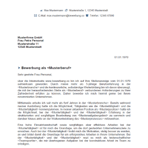 Bewerbungsschreiben 14