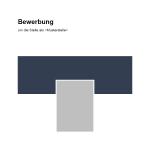 Vorlage / Muster: Bewerbungsdeckblatt Vorlage