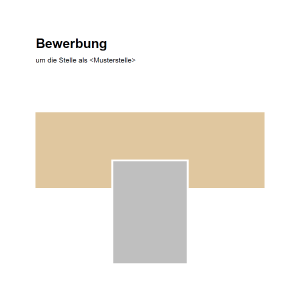 Vorlage / Muster: Deckblatt Bewerbung