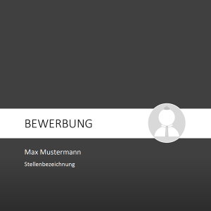 Muster / Vorlage: Bewerbung Deckblatt 39