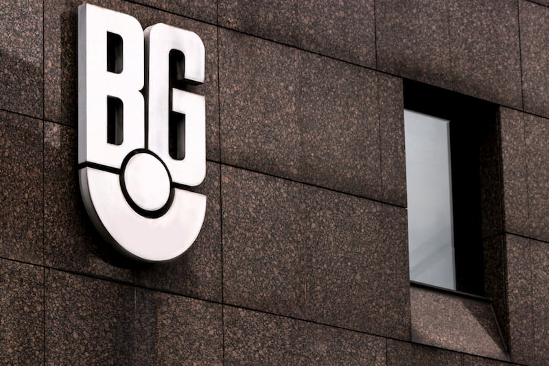 Das Logo der Berufsgenossenschaft ist gekennzeichnet durch ein "BG".