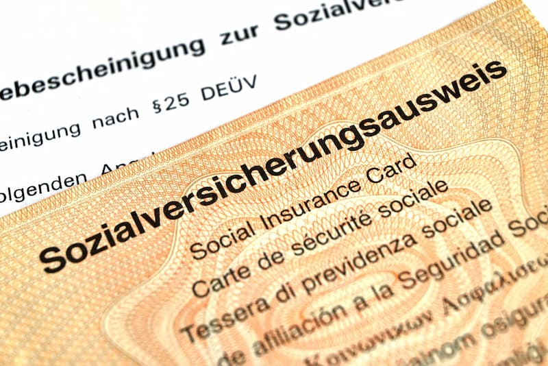 Ein Sozialversicherungsausweis