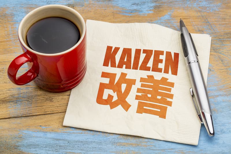 Ein Papier mit dem Wort Kaizen, was ist die Kaizen-Methode?